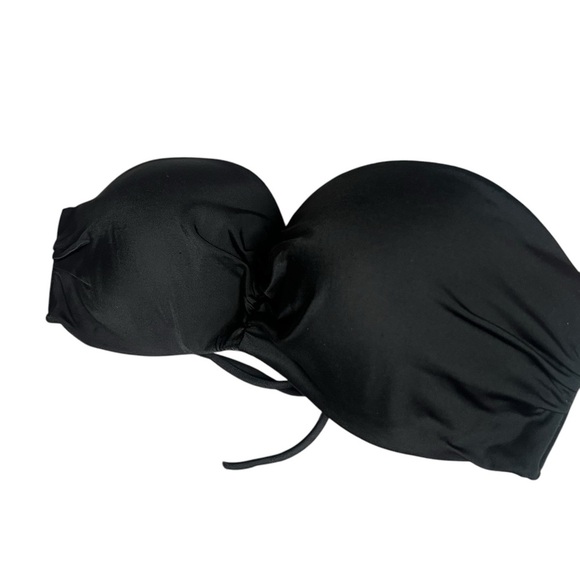 Victoria's Secret Black Bandeau Bikini Swim Top - Size Small - Picture 6 of 7